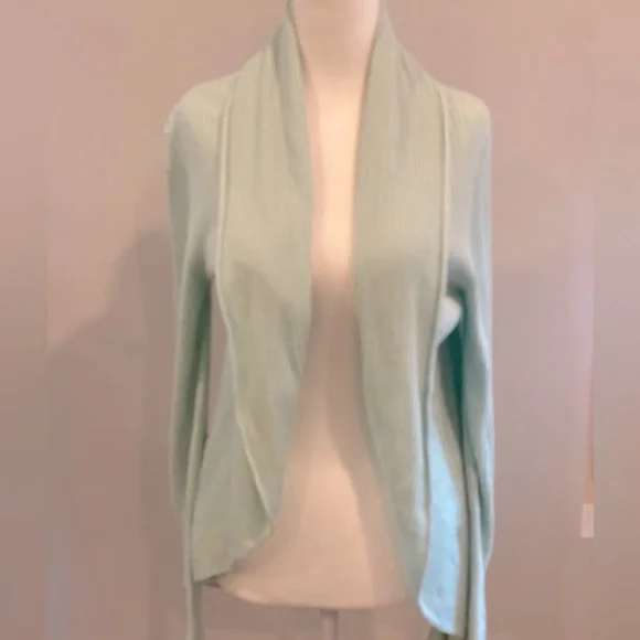 Leith soft ribbed shawl cardigan sweater - Picture 3 of 6